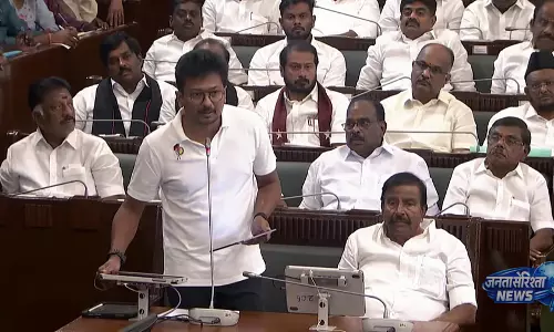Tamil Nadu : उदयनिधि स्टालिन ने TVK सरकार की वैधता पर उठाए सवाल Tamil Nadu : उदयनिधि स्टालिन ने TVK सरकार की वैधता पर उठाए सवाल