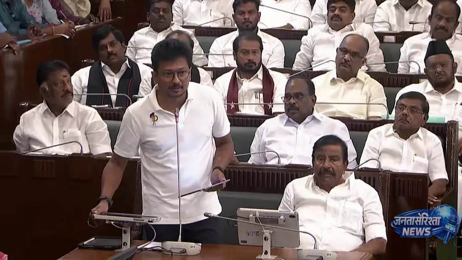 Tamil Nadu : उदयनिधि स्टालिन ने TVK सरकार की वैधता पर उठाए सवाल Tamil Nadu : उदयनिधि स्टालिन ने TVK सरकार की वैधता पर उठाए सवाल