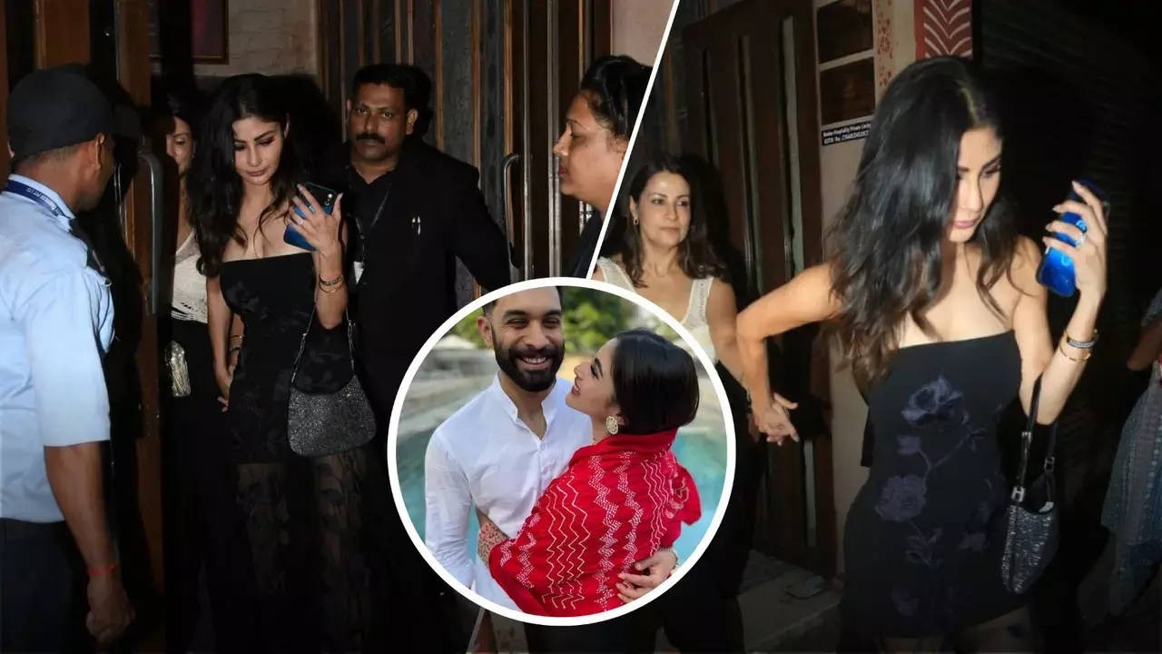 तलाक अफवाहों के बीच Mouni Roy अकेले पब्लिक में नजर आईं
