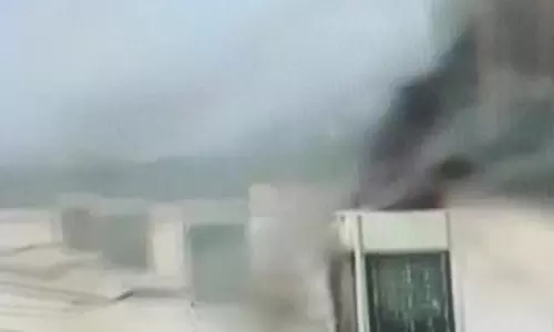 नवा रायपुर के जनजातीय संग्रहालय में लगी आग नवा रायपुर के जनजातीय संग्रहालय में लगी आग