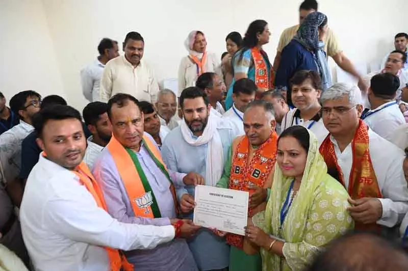 Haryana स्थानीय निकाय चुनावों में भाजपा ने जीत दर्ज की Haryana स्थानीय निकाय चुनावों में भाजपा ने जीत दर्ज की