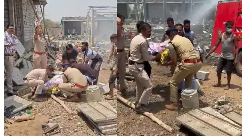 फैक्ट्री में जबरदस्त विस्फोट, 2 लोगों की मौत फैक्ट्री में जबरदस्त विस्फोट, 2 लोगों की मौत