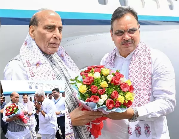 Jodhpur: केंद्रीय रक्षामंत्री पहुंचे जोधपुर, गर्मजोशी से स्वागत Jodhpur: केंद्रीय रक्षामंत्री पहुंचे जोधपुर, गर्मजोशी से स्वागत