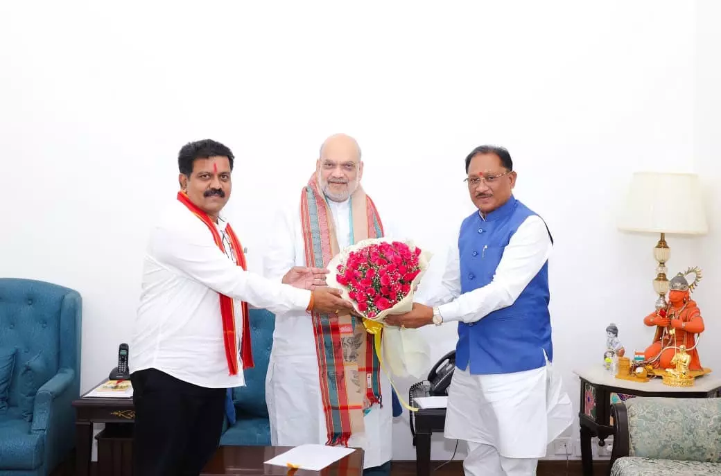 केंद्रीय गृहमंत्री अमित शाह से मुख्यमंत्री विष्णुदेव साय की अहम मुलाकात केंद्रीय गृहमंत्री अमित शाह से मुख्यमंत्री विष्णुदेव साय की अहम मुलाकात