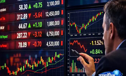 ग्लोबल संकेतों और तेल की कीमतों में उछाल के बीच सेंसेक्स 75,251 और निफ्टी 23,663 पर ग्लोबल संकेतों और तेल की कीमतों में उछाल के बीच सेंसेक्स 75,251 और निफ्टी 23,663 पर