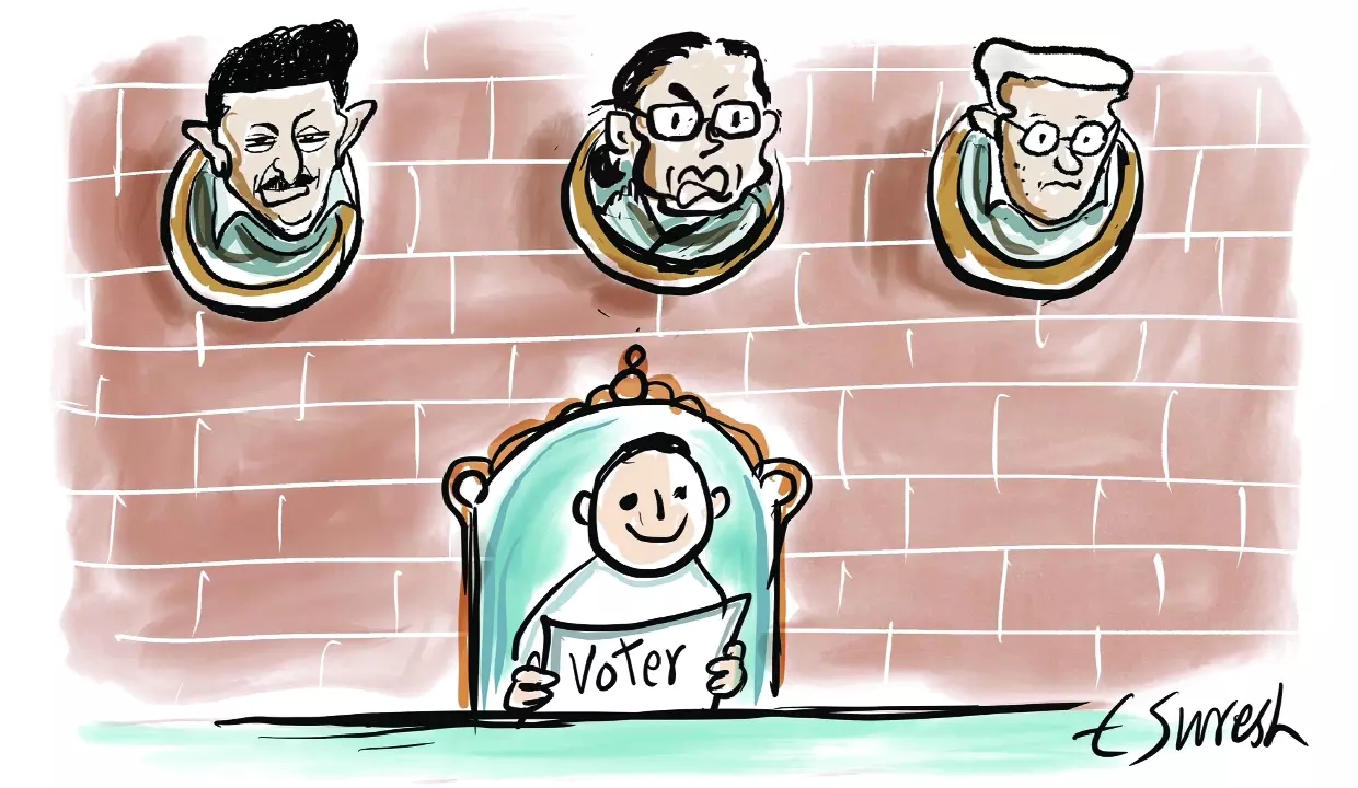 क्षेत्रीय दिग्गज गिरे, बीजेपी आगे बढ़ी क्षेत्रीय दिग्गज गिरे, बीजेपी आगे बढ़ी