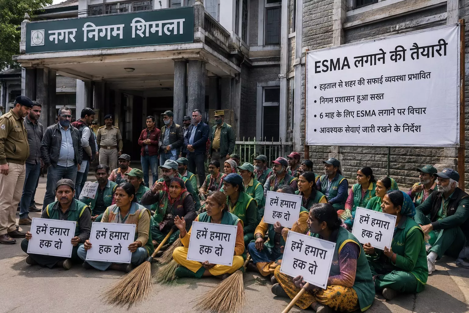 Shimla: सफाई हड़ताल पर शिमला नगर निगम का कड़ा रुख Shimla: सफाई हड़ताल पर शिमला नगर निगम का कड़ा रुख