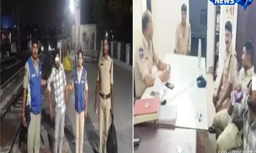 Hyderabad: नशे में आदमी रेलवे ट्रैक पर फंसा, पुलिस ने समय रहते बचाया