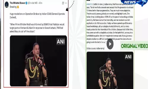 Deepfake video में ‘ऑपरेशन सिंदूर’ पर जनरल उपेंद्र द्विवेदी के नाम से फर्जी बयान का इस्तेमाल, सुरक्षा एजेंसियां सतर्क Deepfake video में ‘ऑपरेशन सिंदूर’ पर जनरल उपेंद्र द्विवेदी के नाम से फर्जी बयान का इस्तेमाल, सुरक्षा एजेंसियां सतर्क