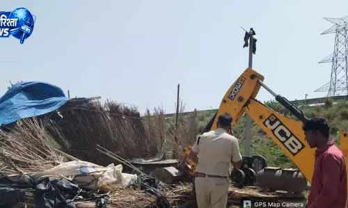 Nuh प्रशासन ने एक्सप्रेसवे के अवैध ढाबे गिराए