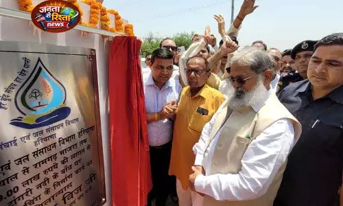 विज ने Ambala कैंट में टांगरी तटबंध कार्य और पंप हाउस का उद्घाटन किया