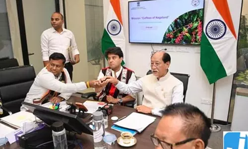 केंद्रीय मंत्री ज्योतिरादित्य सिंधिया ने कॉफीज ऑफ नागालैंड मिशन का शुभारंभ किया केंद्रीय मंत्री ज्योतिरादित्य सिंधिया ने कॉफीज ऑफ नागालैंड मिशन का शुभारंभ किया
