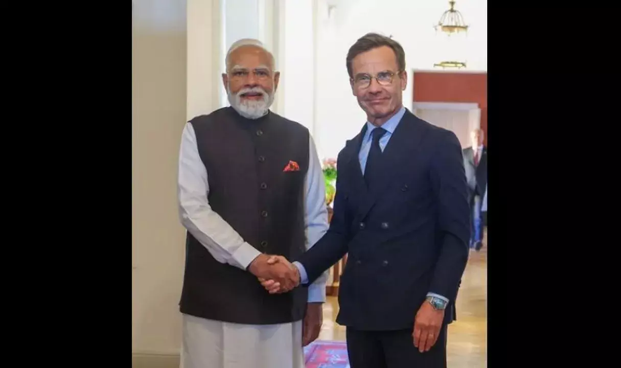 PM Modi के स्वीडन दौरे के बाद भारत-स्वीडन संबंधों को रणनीतिक साझेदारी का दर्जा PM Modi के स्वीडन दौरे के बाद भारत-स्वीडन संबंधों को रणनीतिक साझेदारी का दर्जा