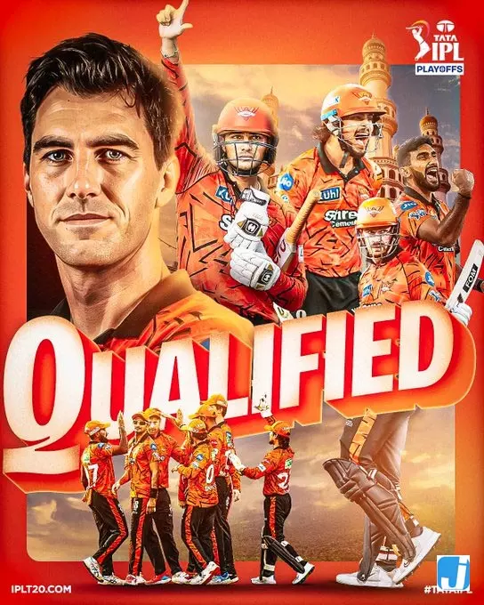 IPL 2026 SRH: हैदराबाद QUALIFIED होकर प्लेऑफ में बनाई जगह IPL 2026 SRH: हैदराबाद QUALIFIED होकर प्लेऑफ में बनाई जगह