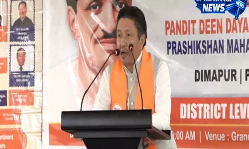 Nagaland : मंत्री ने जमीनी स्तर पर भाजपा को सशक्त बनाने का आह्वान किया
