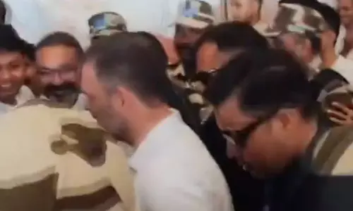 राहुल गांधी लखनऊ पहुंचे, VIDEO
