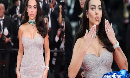 Cristiano Ronaldos की मंगेतर जॉर्जीना रोड्रिगेज ने Cannes 2026 में 300 कैरेट पन्ने-हीरों से बिखेरी चमक