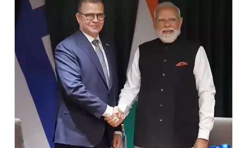 तीसरे भारत-नॉर्डिक शिखर सम्मेलन से पहले PM मोदी ने फिनलैंड के समकक्ष ओर्पो के साथ द्विपक्षीय बैठक की तीसरे भारत-नॉर्डिक शिखर सम्मेलन से पहले PM मोदी ने फिनलैंड के समकक्ष ओर्पो के साथ द्विपक्षीय बैठक की