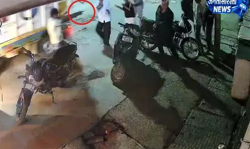 BREAKING: होटल पर बदमाशों की ताबड़तोड़ फायरिंग, CCTV में कैद वारदात