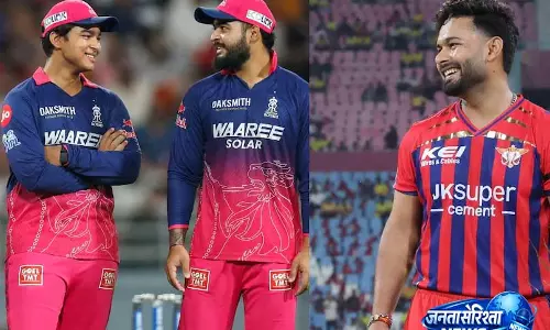 IPL 2026: राजस्थान रॉयल्स ने टॉस जीतकर गेंदबाजी चुनी, यशस्वी जायसवाल बने स्टैंड-इन कप्तान IPL 2026: राजस्थान रॉयल्स ने टॉस जीतकर गेंदबाजी चुनी, यशस्वी जायसवाल बने स्टैंड-इन कप्तान