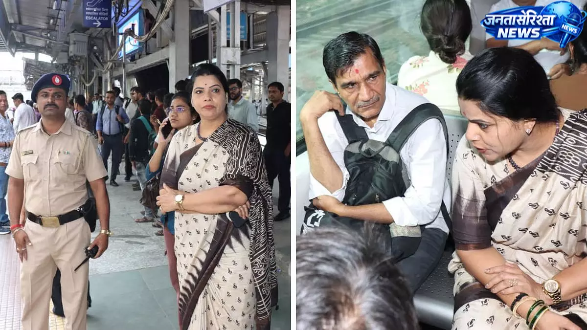 Mumbai : मेयर रितु तावड़े ने लोकल ट्रेन से किया दौरा, मॉनसून तैयारियों की समीक्षा Mumbai : मेयर रितु तावड़े ने लोकल ट्रेन से किया दौरा, मॉनसून तैयारियों की समीक्षा