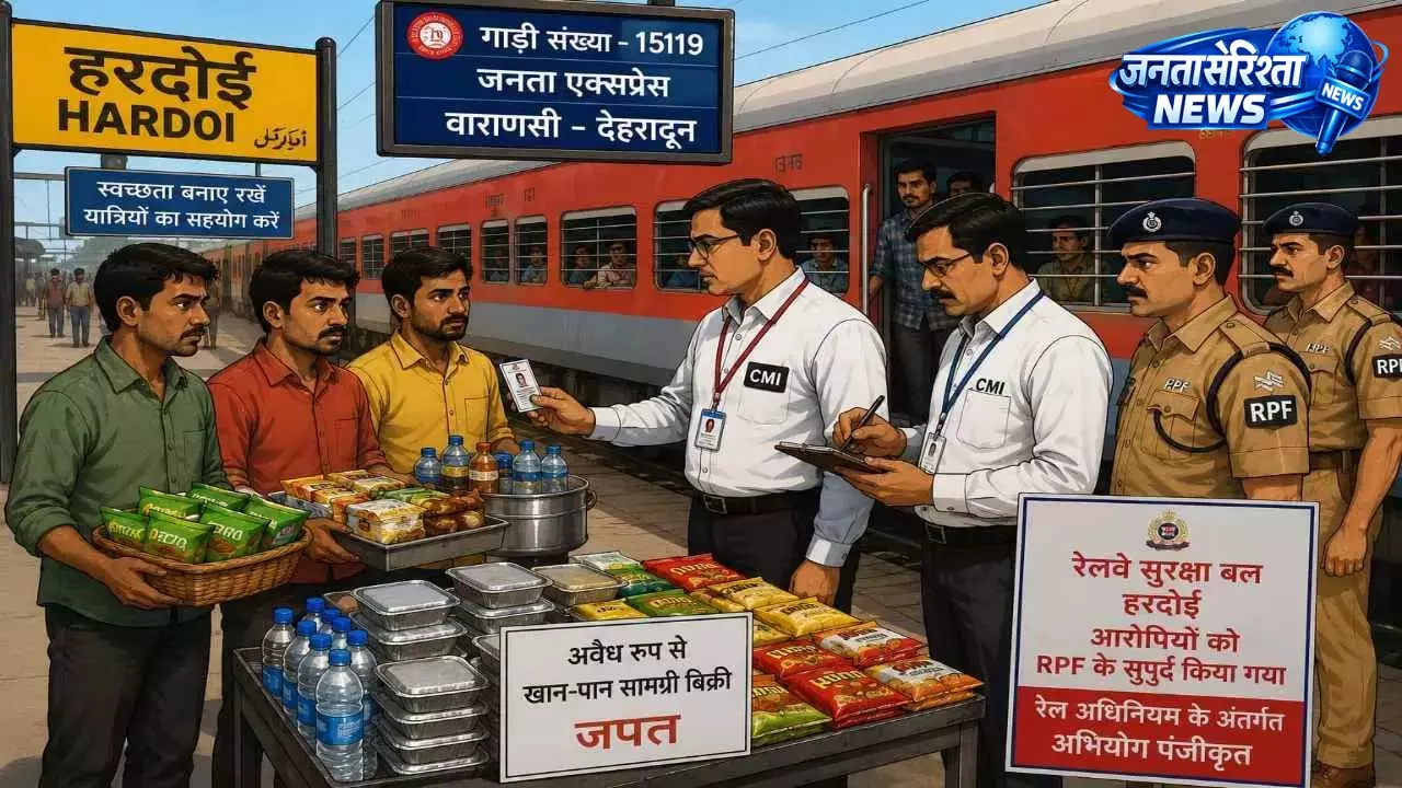 रेलवे स्टेशन पर अवैध वेंडिंग के खिलाफ कार्रवाई, तीन लोग हिरासत में रेलवे स्टेशन पर अवैध वेंडिंग के खिलाफ कार्रवाई, तीन लोग हिरासत में
