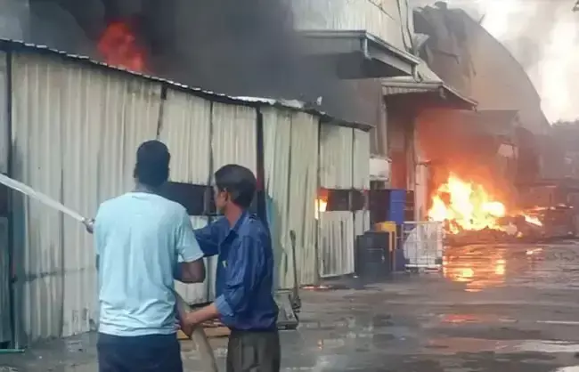 Rewari: रेवाड़ी के उद्योग क्षेत्र में भीषण आग, नुकसान की आशंका Rewari: रेवाड़ी के उद्योग क्षेत्र में भीषण आग, नुकसान की आशंका