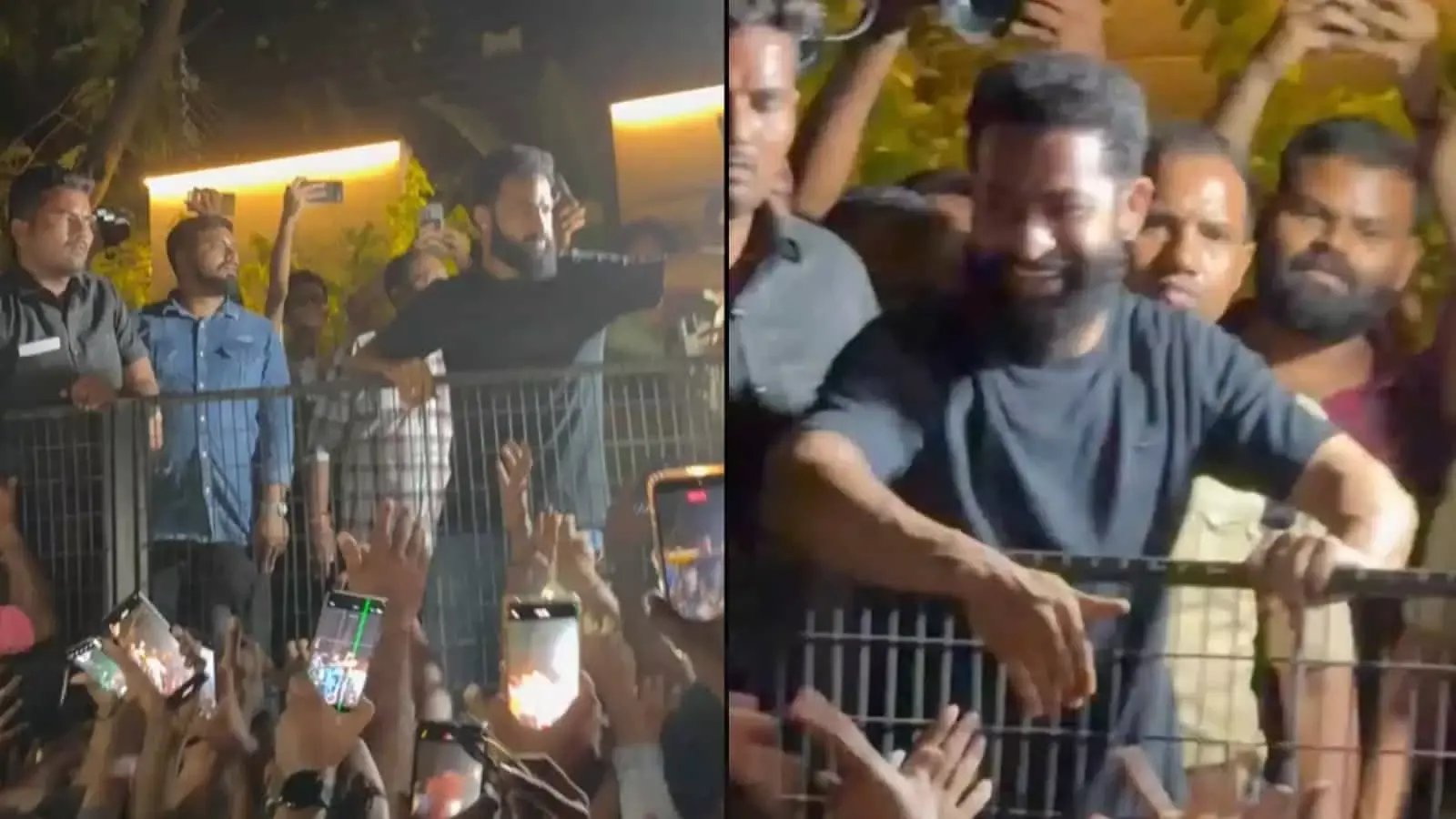 Video: जूनियर NTR ने हैदराबाद घर के बाहर उमड़े प्रशंसकों का अभिवादन किया Video: जूनियर NTR ने हैदराबाद घर के बाहर उमड़े प्रशंसकों का अभिवादन किया