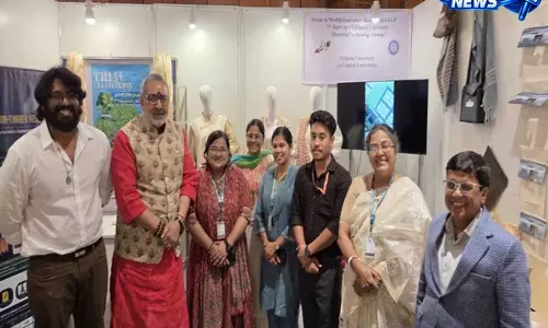 Tripura: दिल्ली में राष्ट्रीय प्रदर्शन में त्रिपुरा विश्वविद्यालय ने दिखाई आधुनिक फाइबर नवाचार की खास पहचान Tripura: दिल्ली में राष्ट्रीय प्रदर्शन में त्रिपुरा विश्वविद्यालय ने दिखाई आधुनिक फाइबर नवाचार की खास पहचान