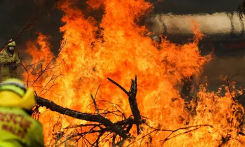 कैलिफोर्निया में भड़की ‘सैंडी फायर’, 17 हजार से ज्यादा लोगों को घर छोड़ने का आदेश कैलिफोर्निया में भड़की ‘सैंडी फायर’, 17 हजार से ज्यादा लोगों को घर छोड़ने का आदेश