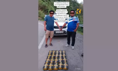 Mizoram : 19.21 करोड़ की मेथामफेटामाइन बरामद, दो आरोपी गिरफ्तार