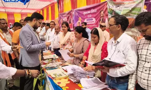 जिले में विकसित कृषि संकल्प अभियान के तहत कृषि रथ पहुंची शिविर में जिले में विकसित कृषि संकल्प अभियान के तहत कृषि रथ पहुंची शिविर में