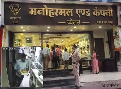 रायपुर : 2 करोड़ की जेवर चोरी, कर्मचारी पर कारोबारी ने लगाया आरोप रायपुर : 2 करोड़ की जेवर चोरी, कर्मचारी पर कारोबारी ने लगाया आरोप