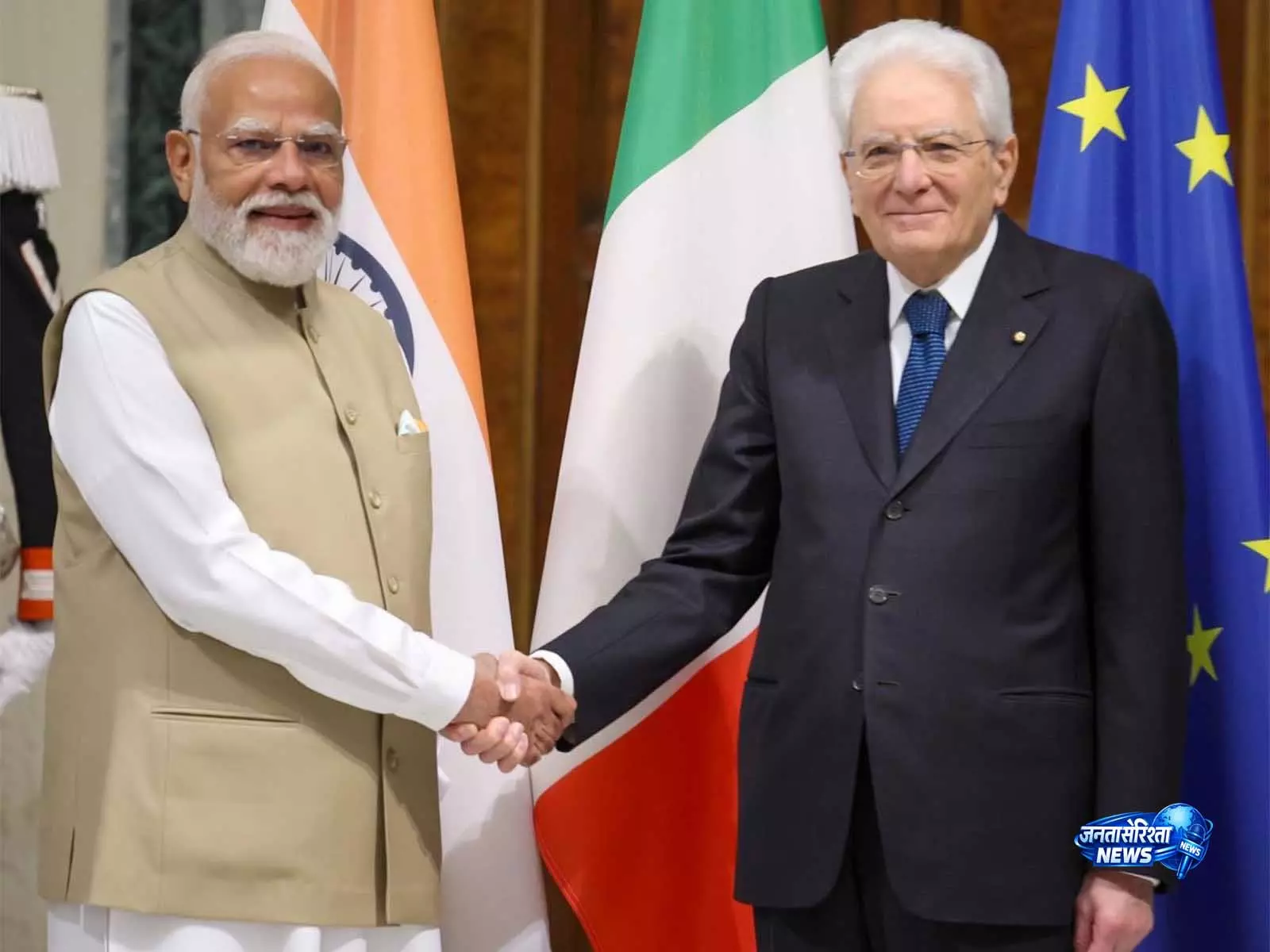PM मोदी ने इटली के राष्ट्रपति से मुलाकात की, द्विपक्षीय संबंधों को बढ़ावा देने के तरीकों पर चर्चा की PM मोदी ने इटली के राष्ट्रपति से मुलाकात की, द्विपक्षीय संबंधों को बढ़ावा देने के तरीकों पर चर्चा की