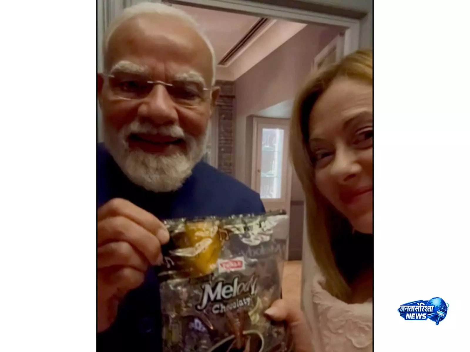PM मोदी द्वारा मेलोनी को ‘Melody’ टॉफी देने का वीडियो वायरल, कुछ घंटों में 100 मिलियन व्यूज पार PM मोदी द्वारा मेलोनी को ‘Melody’ टॉफी देने का वीडियो वायरल, कुछ घंटों में 100 मिलियन व्यूज पार