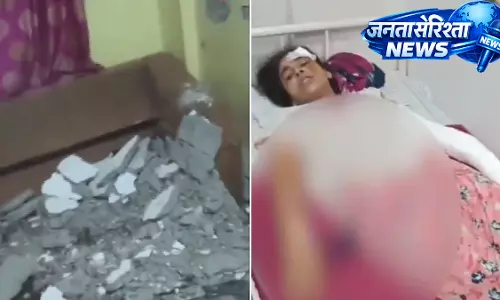 Virar ईस्ट में बड़ा हादसा: रिहायशी इमारत का स्लैब गिरा, महिला गंभीर रूप से घायल Virar ईस्ट में बड़ा हादसा: रिहायशी इमारत का स्लैब गिरा, महिला गंभीर रूप से घायल