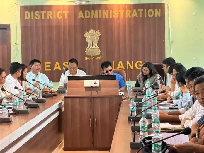 पूर्वी सियांग DLMC ने कल्याणकारी योजनाओं की संतृप्ति स्थिति की समीक्षा की पूर्वी सियांग DLMC ने कल्याणकारी योजनाओं की संतृप्ति स्थिति की समीक्षा की