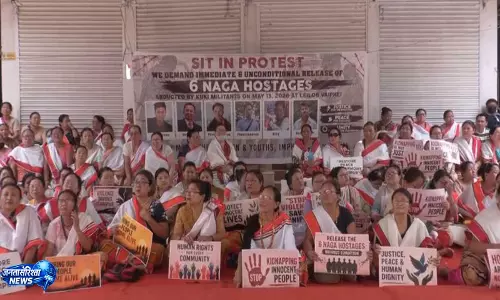 Manipur में अगवा किए गए छह नागा नागरिकों की रिहाई की मांग, गांववासियों का विरोध प्रदर्शन