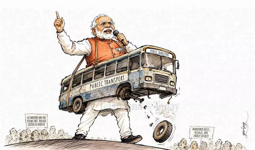 दशकों से बस छूटी हुई — भारत के पब्लिक ट्रांसपोर्ट को फिर से बनाएं, एनर्जी एक्सप्लोरेशन को ठीक करें दशकों से बस छूटी हुई — भारत के पब्लिक ट्रांसपोर्ट को फिर से बनाएं, एनर्जी एक्सप्लोरेशन को ठीक करें