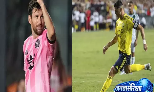 क्रिस्टियानो रोनाल्डो लियोनेल मेस्सी की ट्रॉफी के करीब, अल नासर ने सऊदी खिताब जीता क्रिस्टियानो रोनाल्डो लियोनेल मेस्सी की ट्रॉफी के करीब, अल नासर ने सऊदी खिताब जीता