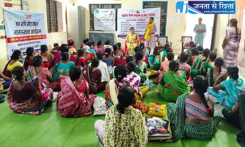 बाल विवाह मुक्त छत्तीसगढ़ अभियान के तहत महिलाओं को किया गया जागरूक