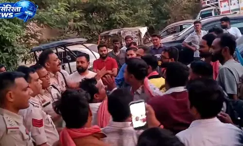 दुर्ग में डॉक्टर-गार्ड विवाद पर बवाल, छत्तीसगढिया क्रांति सेना का प्रदर्शन