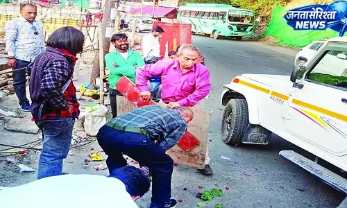 अवैध तहबाजारियों पर नगर निगम की सख्ती