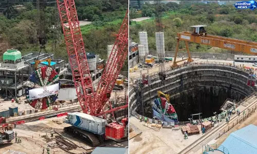 मुंबई-अहमदाबाद बुलेट ट्रेन प्रोजेक्ट में बड़ी प्रगति, दूसरी TBM का कटरहेड घनसोली में उतारा गया मुंबई-अहमदाबाद बुलेट ट्रेन प्रोजेक्ट में बड़ी प्रगति, दूसरी TBM का कटरहेड घनसोली में उतारा गया
