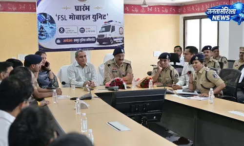 कमिश्नरेट रायपुर को मिली अत्याधुनिक मोबाइल फोरेंसिक वैन की सौगात