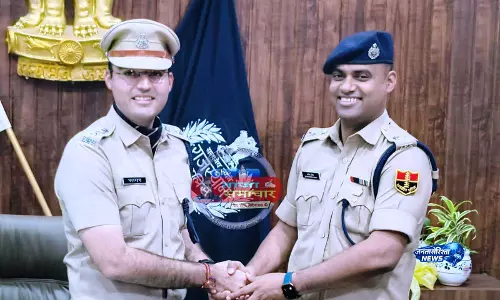 नवनियुक्त SP सागर राणा ने संभाला पदभार, पूर्व एसपी धर्मेंद्र यादव ने सौंपा चार्ज