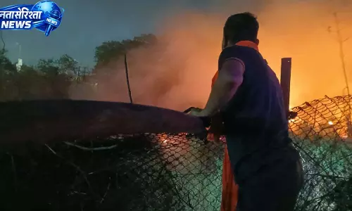 फॉरेस्ट नर्सरी में भीषण आग, दमकल की त्वरित कार्रवाई से बड़ा हादसा टला