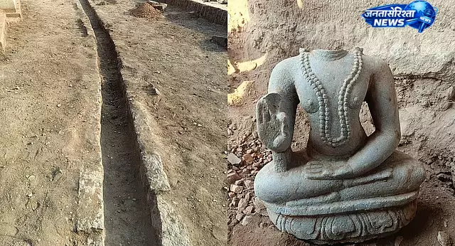 Karnataka : हज़ारा राम मंदिर में प्राचीन ड्रेनेज सिस्टम और अलवर की मूर्तियां मिलीं Karnataka : हज़ारा राम मंदिर में प्राचीन ड्रेनेज सिस्टम और अलवर की मूर्तियां मिलीं