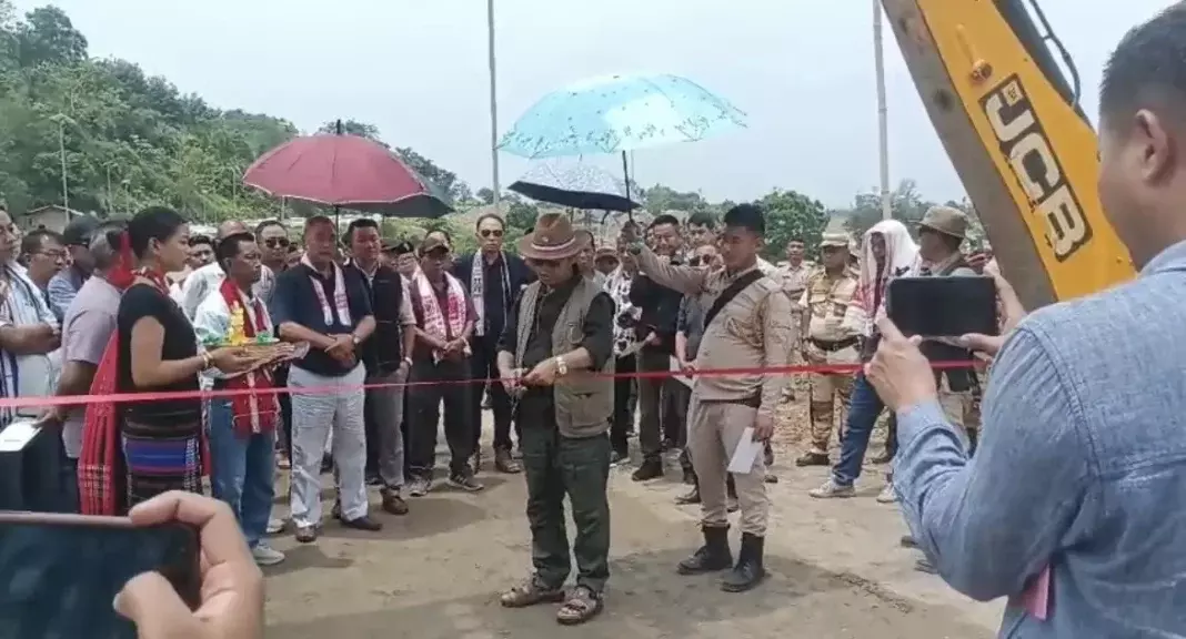 Nagaland: डोयांग ब्रिज पर फुटहिल रोड का उद्घाटन