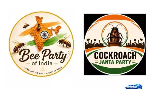 भारत की नई व्यंग्यपूर्ण पार्टियों का उदय: Cockroach Janata Party और बी पार्टी ऑफ़ इंडिया भारत की नई व्यंग्यपूर्ण पार्टियों का उदय: Cockroach Janata Party और बी पार्टी ऑफ़ इंडिया